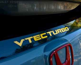 FK8 FL5 CTR VTEC TURBO Rear Windshield Decal