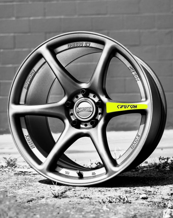 Customized Kansei Tandem Wheel Spoke Decal - Etsy