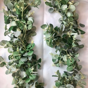 6ft Eucalyptus Garland artificial eucalyptus garland, dollar eucalyptus garland, wedding table garland, greenery garland