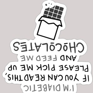 Feed me Chocolate Decal Sticker