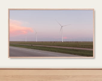 Texas Sunset Samsung Frame TV Arte / En algún lugar de Texas