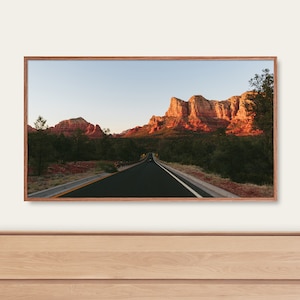 Sedona Cliffs Sunset Samsung Frame TV Art | Sedona