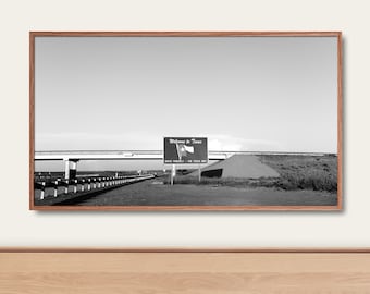 Bienvenido a Texas Samsung Frame TV Art / Texas Highway Sign