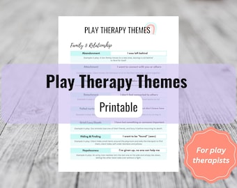 Play Therapy Themes - child therapy - play therapy - child mental health