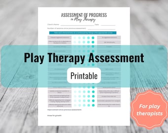Assessment of Progress in Play Therapy - Progress tracker - child therapy - children's mental health
