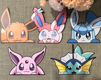 Anime car stickers, waterproof, weatherproof, pocket monster anime characters, vinyl stickers for cars and more, weatherproof resistant