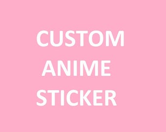 Custom Anime Vinyl Sticker, Weatherproof Car Decal, Peeker