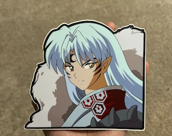 Lord Sesshomaru Anime Car Peeker Sticker, Waterproof Vinyl Decal