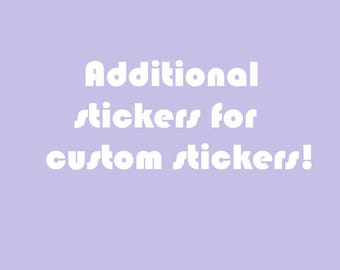 Additional sticker for custom anime order ONLY