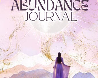 Abundance Journal Canva Template: Manifestation (Digital Download & PLR License)