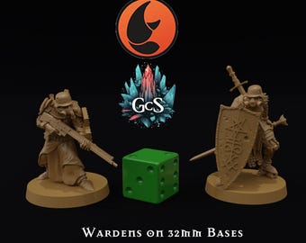 Wardens - Crab Miniatures - 3d Resin print for Grimdark Skirmish Games