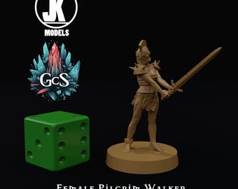 Faithful Female Walker - JK Remo - 3d Resin print for Grimdark Skirmish Games