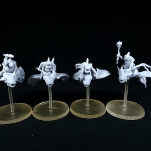 Mounted Fishfolk - Sync Ratio Systems - Large Flying Monster - DnD | Pathfinder | TTRPG - 3D Resin Print
