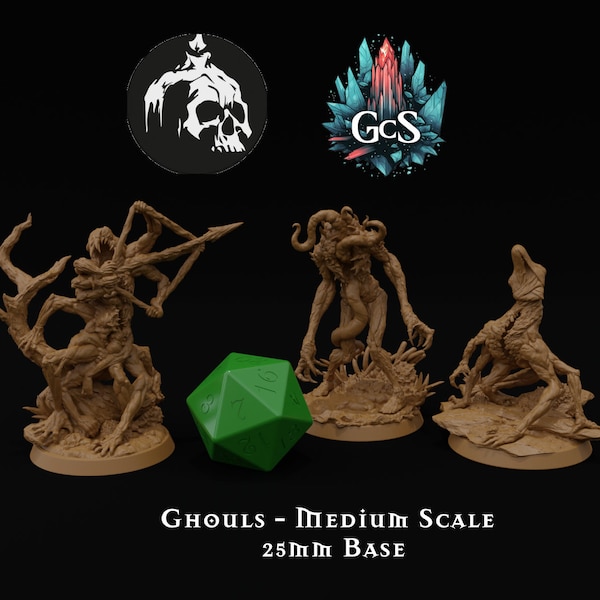 Ghouls - Overhead Studios - Medium/Large Monstrosities - DnD | Pathfinder | TTRPG - 3D Resin Print