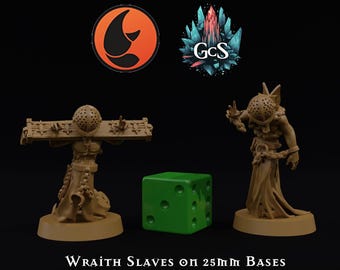Wraith Slaves - Crab Miniatures - 3d Resin prints for Grimdark Skirmish Games