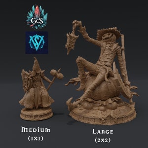 Lord of the Harvest - Witchsong Miniatures - Large/Huge Scarecrow or 100mm Bust - DnD | Pathfinder | TTRPG - 3D Resin Print
