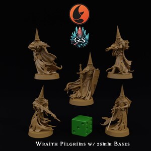 Wraith Pilgrims - Crab Miniatures - 3d Resin prints for Grimdark Skirmish Games