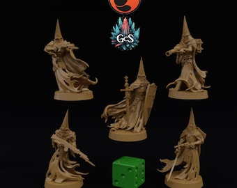 Wraith Pilgrims - Crab Miniatures - 3d Resin prints for Grimdark Skirmish Games