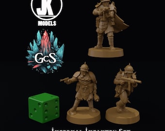 Infernal Infantry - JK Remo - 3d Resin print for Grimdark Skirmish Games