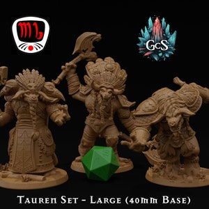 Tauren/Minotaurs - Mojibakes Collectibles - Large scale Miniatures - DnD | Pathfinder | TTRPG - 3D Resin Print