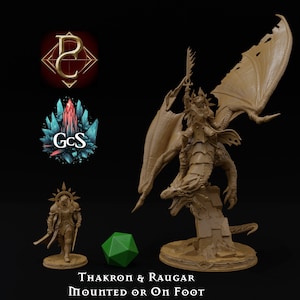 Thakron & Raugar - Parasite Collectibles - Medium/Large/Huge Storm Knight or 75/110mm Bust- DnD | PF2E | Wargaming | TTRPG - 3D Resin Print