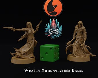 Wraith Nuns - Crab Miniatures - 3d Resin prints for Grimdark Skirmish Games