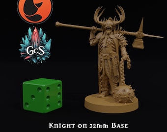 Knight - Crab Miniatures - 3d Resin print for Grimdark Skirmish Games