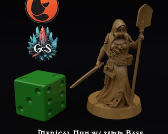 Medical Nun - Crab Miniatures - 3d Resin prints for Grimdark Skirmish Games