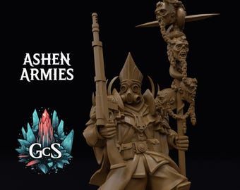 Modular Heretic Priest - Ashen Armies - 3d Resin print for Grimdark Skirmish Games