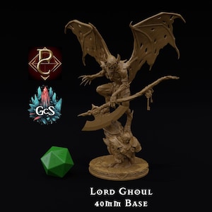 Lord Ghoul - Parasite Collectibles - Large Ghoul Commander - DnD | Pathfinder | AoS | TTRPG - 3D Resin Print