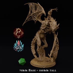 Zombie Dragon - Parasite Collectibles - Huge Zombie Dragon/Bat - DnD | Pathfinder | AoS | TTRPG - 3D Resin Print
