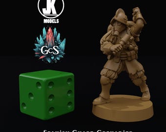 Spanish Guard Grenadier - JK Remo - 3d Resin print for Grimdark Skirmish Games