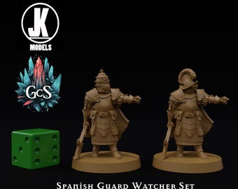 Spanish Guard Watcher - JK Remo - 3d Resin print for Grimdark Skirmish Games