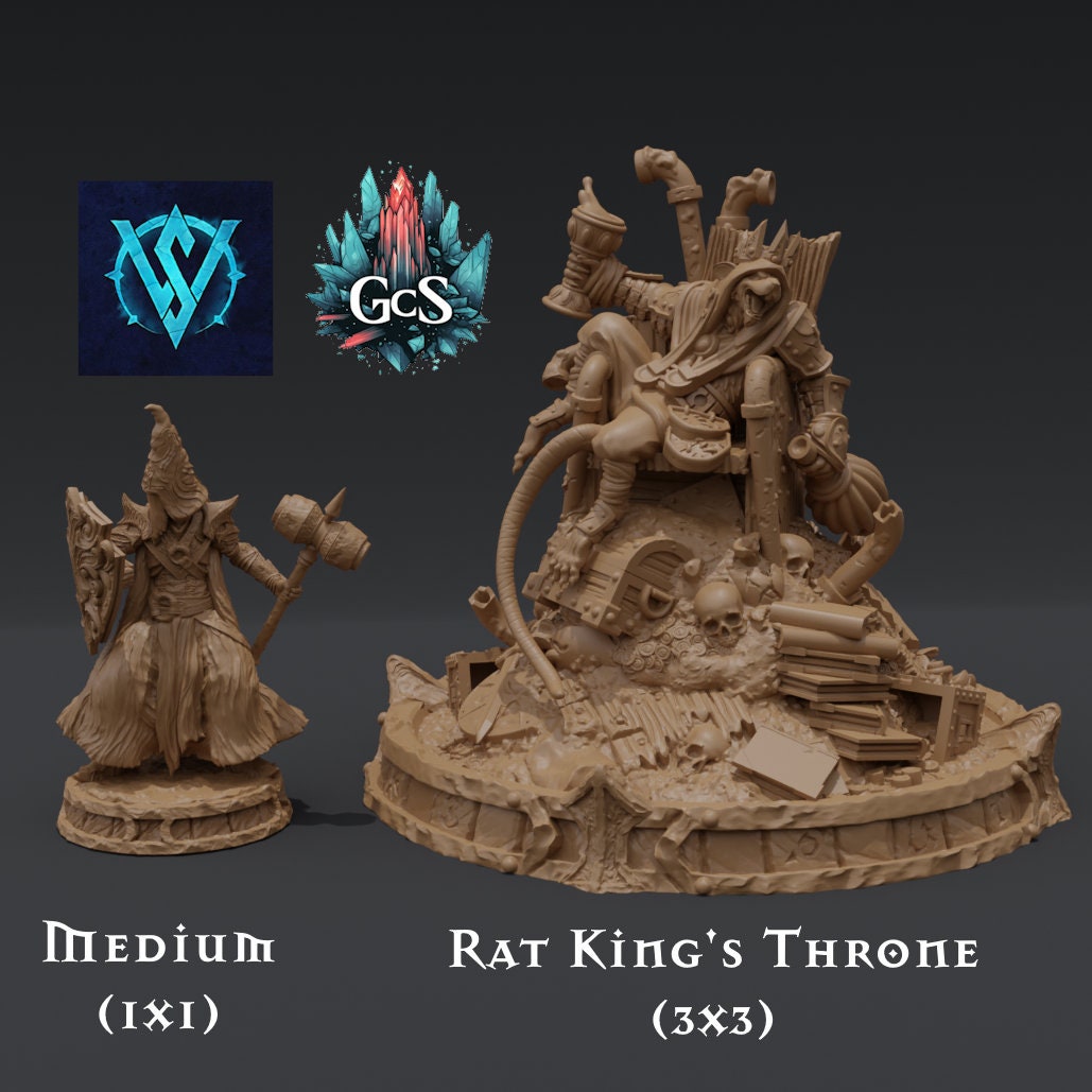 3D Printable The Rat King's Throne by Witchsong Miniatures