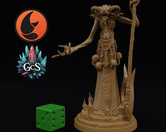 Necromancer - Crab Miniatures - 3d Resin print for Grimdark Skirmish Games