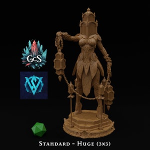 Lady of the Depths - Witchsong Miniature - Huge Creature/100mm Bust - DnD | Pathfinder | TTRPG - 3D Resin Print