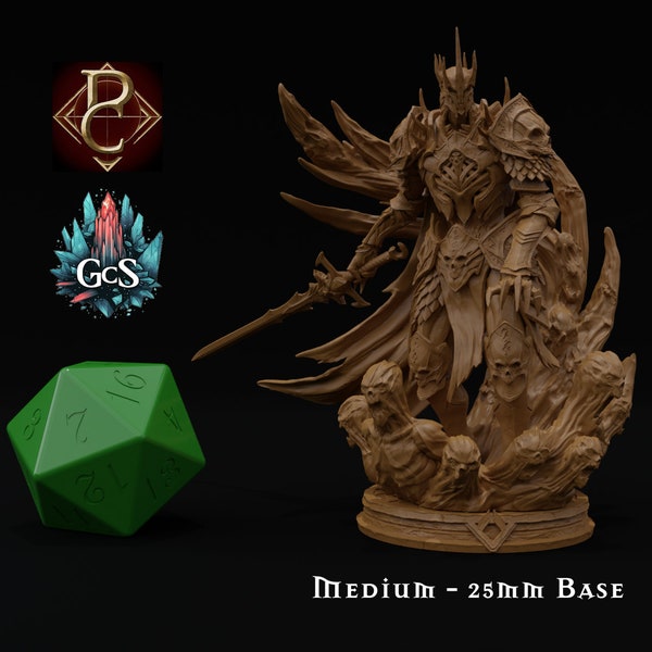 Vhalog Undying King - Parasite Collectibles - Medium/Large/Huge mini or 50/110mm bust - DnD | Pathfinder | TTRPG - 3D Resin Print