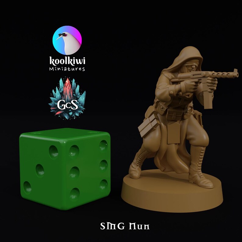 Combat Nuns - Koolkiwi - 3d Resin Print for Grimdark Skirmish Games - Etsy