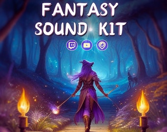 Kit de sonido de fantasía - 12 jingles originales - para streamers y productores de contenido