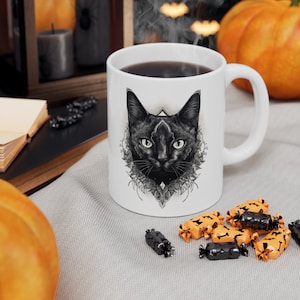 Cat Black Cat Mug, Lover Gifts, Cat Coffee Mug, Crazy Cat Lady, Cute Cat Mug
