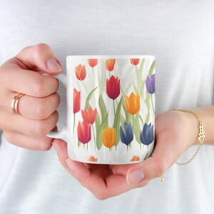 Pressed Floral Mug, Boho Floral Mug, Cottagecore Coffee Mug, Botanical Coffee Mug, Flower Garden Mug, Flower Mug