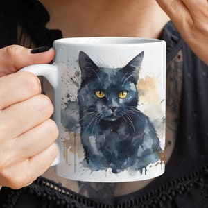 Cat Black Cat Mug, Lover Gifts, Cat Coffee Mug, Crazy Cat Lady, Cute Cat Mug