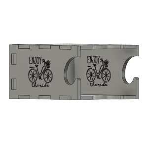 Soporte bicicleta pared | Archivo DXF, F3D, PNG para Laser