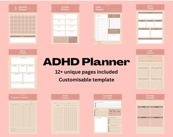 Productivity Planner Printable | Ultimate Life Journal Binder| Daily Productivity Pdf| Digital Adhd Planner for Adults| Goal Organizer