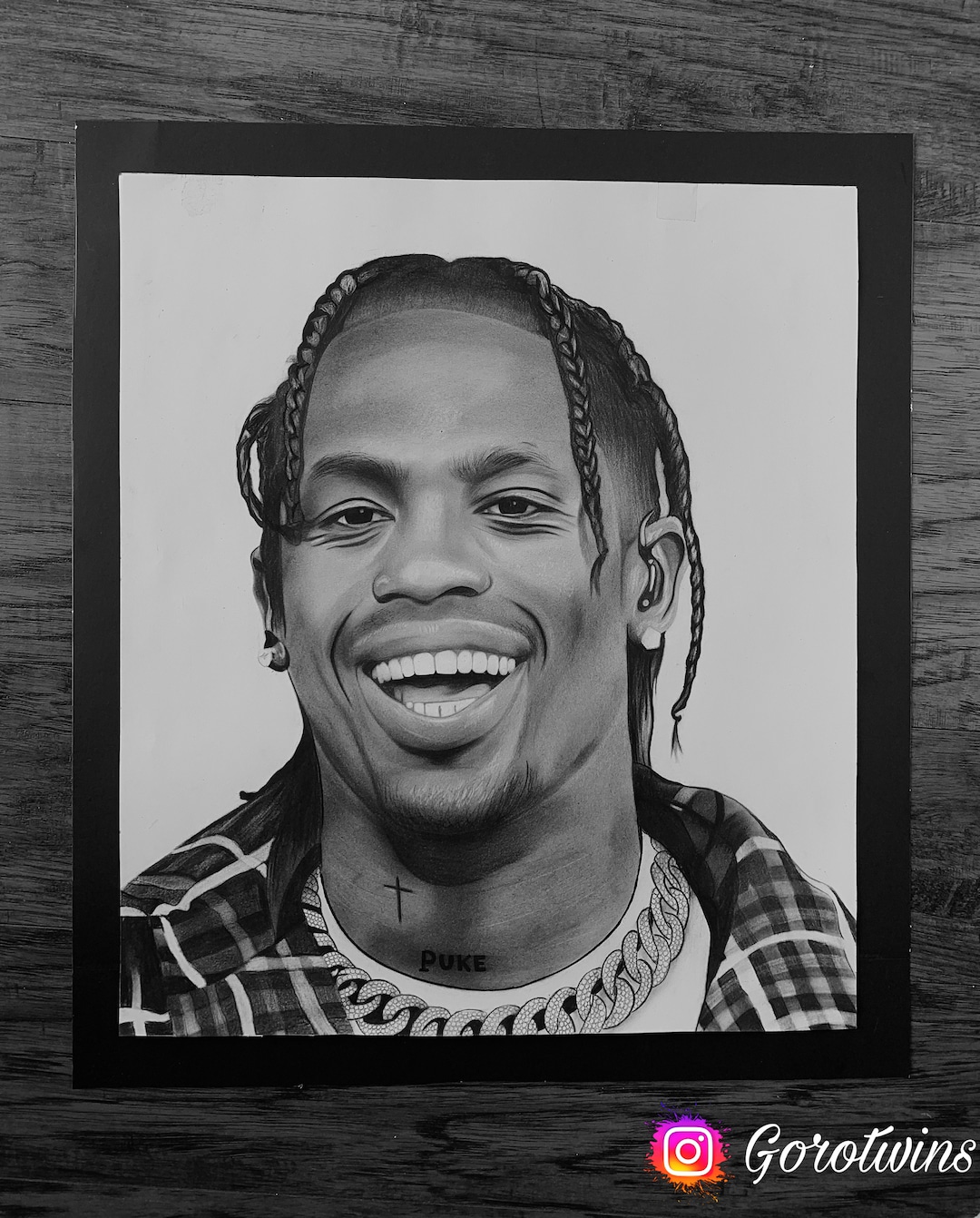 travis scott shoe drawing