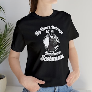 Scottish Terrier T-Shirt, Scottie Dog Owner Tee, Cute Dog Shirt