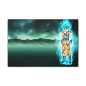 Goku super Saiyan blue Canvas Print / Canvas Art by Amar Maruf