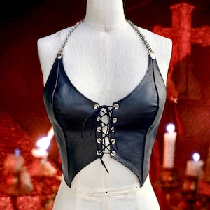 VAMPYRO Leather Lace-Up Princess Corset