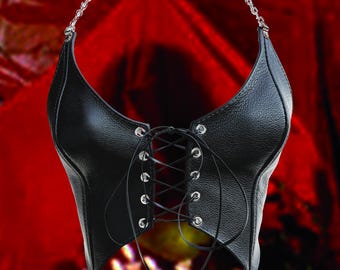 VAMPYRO Leather Lace-Up Princess Corset