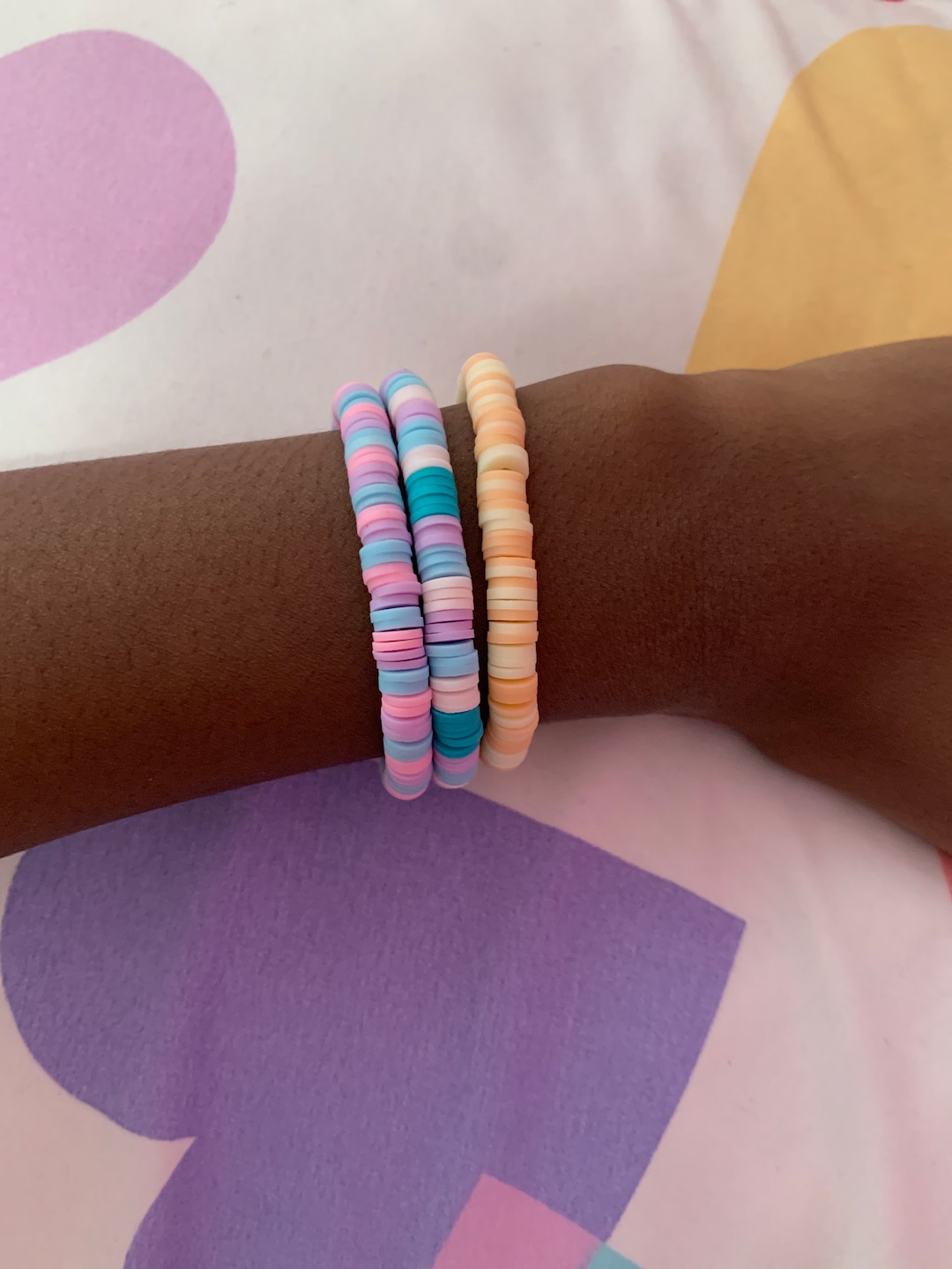 Custom Clay Beaded Bracelets Etsy